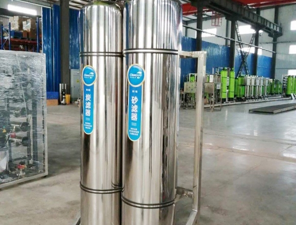 口罩廠0.5噸雙級反滲透純化水、純凈水設(shè)備
